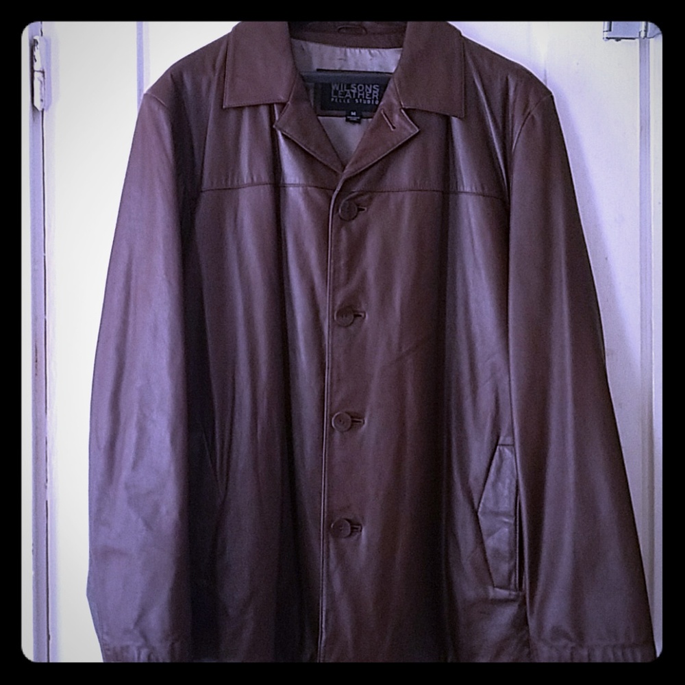 Men's leather blazer
